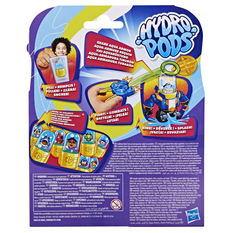 Hydro Pods, Aqua-armure requin, set de combat d'armure robot