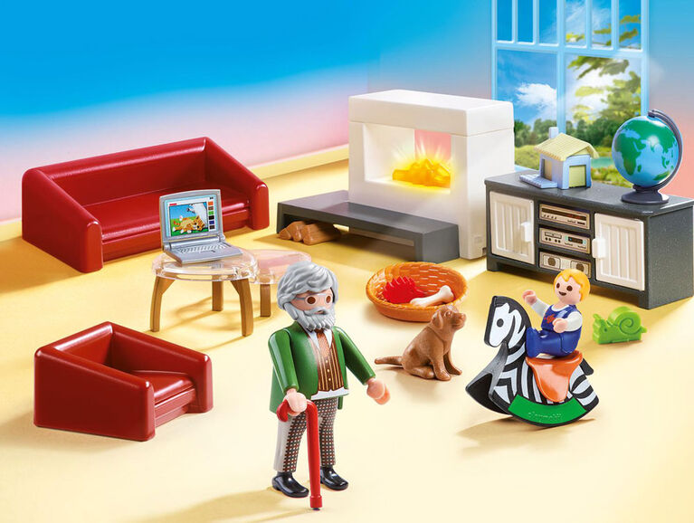 Salon avec cheminée  - Playmobil