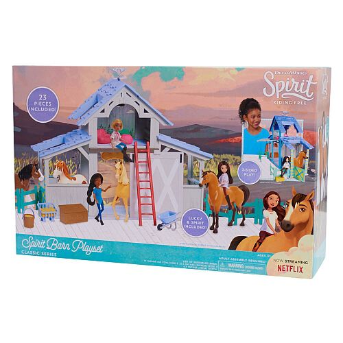 dreamworks spirit riding free barn playset