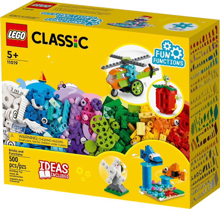 LEGO Classic Briques et fonctions 11019 - Ensemble de construction pour enfants (500 pièces)