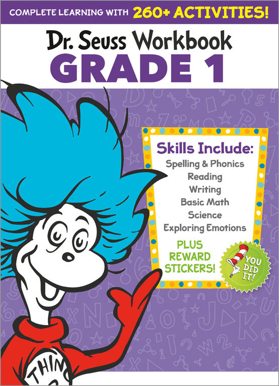 Dr. Seuss Workbook: Grade 1 - Édition anglaise