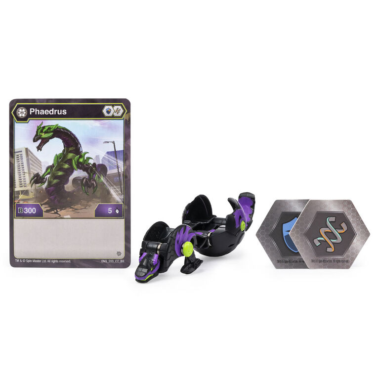 Bakugan, Phaedrus, 2-inch Tall Collectible Action Figure and Trading Card