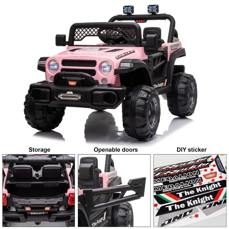 Voltz Toys Jeep with Remote, Pink
