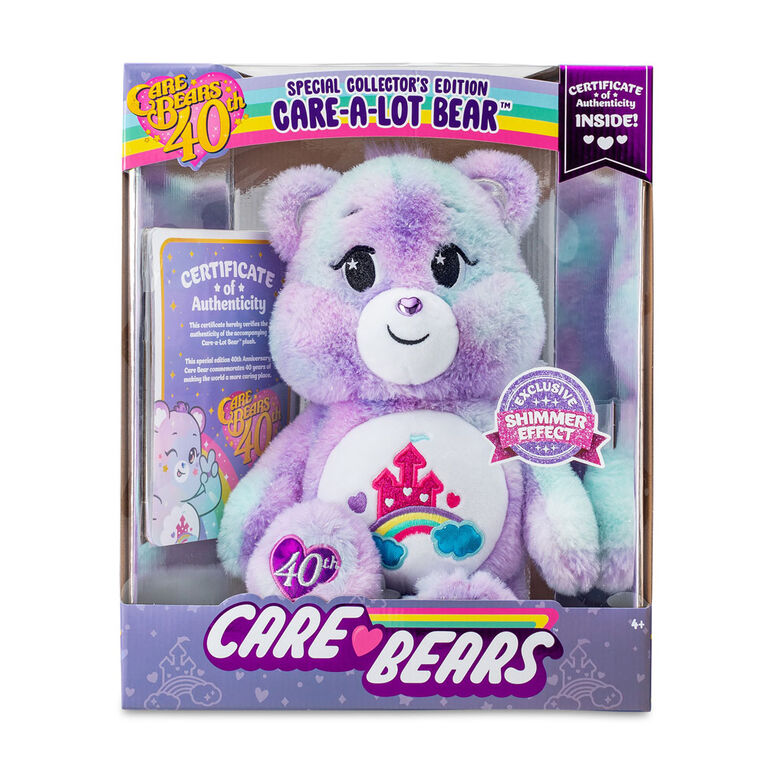 NEW 2022 Care Bears 14" Plush - 40th Anniversary Care-a-Lot Bear - Soft Huggable Material!