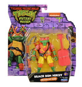 Teenage Mutant Ninja Turtles : Mutant Mayhem-Figure d'action plage Mikey