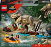 LEGO Jurassic World L'Évasion sur la Rivière du T.rex, Ensemble de Construction avec Figurine de Dinosaure, Cadeau de Jouet Amusant pour Enfants 76975