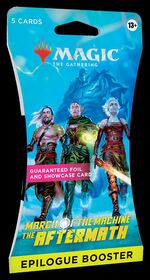 Magic the Gathering "March of the Machine Aftermath" Draft Booster Sleeve - English Edition