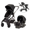 Système modulaire de voyage Pivot Xpand Evenflo avec siège d'auto pour bébé SafeMax Evenflo - Stallion