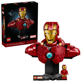 LEGO Marvel Iron Man MK4 Bust Building Kit - Includes Minifigure - Collectible for Adults, 18+ - 76327