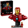 LEGO Marvel Iron Man MK4 Bust Building Kit - Includes Minifigure - Collectible for Adults, 18+ - 76327