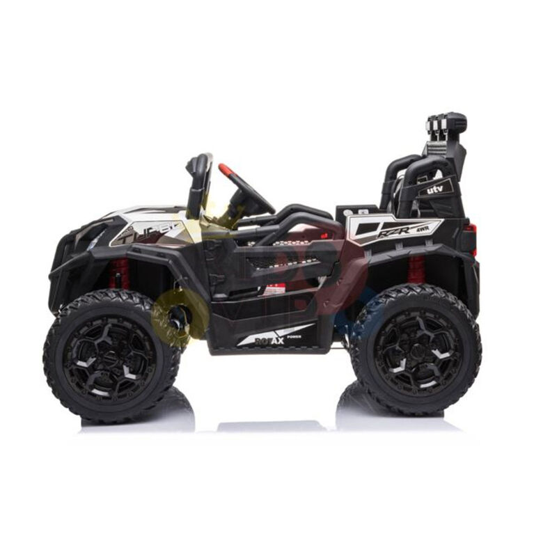 KidsVip 12V Enfants et Tout-Petits 4WD Junior Sport Utility UTV Voiture Eléctrique avec Commande à Distance - Blanc - Édition anglaise