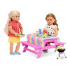 Picnic Table Set, Our Generation, Ensemble de table à pique-nique pour poupées de 18 po