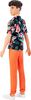 Barbie-Poupée Ken Fashionistas 184, brun, chemise hawaïenne