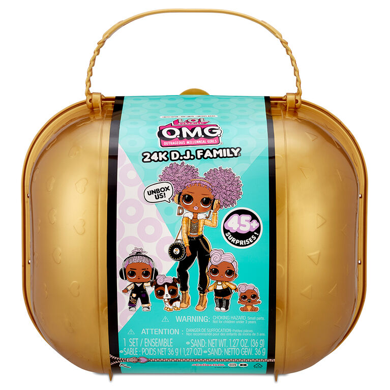 Famille exclusive LOL Surprise OMG D.J. - poupée-mannequin de série limitée, poupées et animal avec 45+ surprises - Notre exclusivité