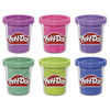 Play-Doh, pack de 6 Pâte paillette, loisirs créatifs pour enfants