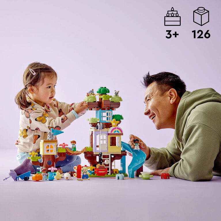 LEGO DUPLO 3in1 Tree House 10993 Building Toy Set (126 Pieces)