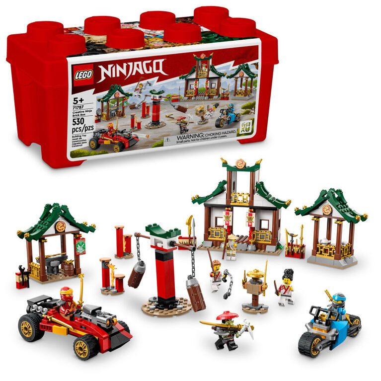 LEGO NINJAGO Boîte de briques créative Ninja 71787 Ensemble de jeu de construction (530 pièces)