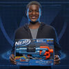 Nerf Elite 2.0, blaster Commander RD-6, 12 fléchettes Nerf officielles, barillet rotatif 6 fléchettes, rails tactiques, points de fixation