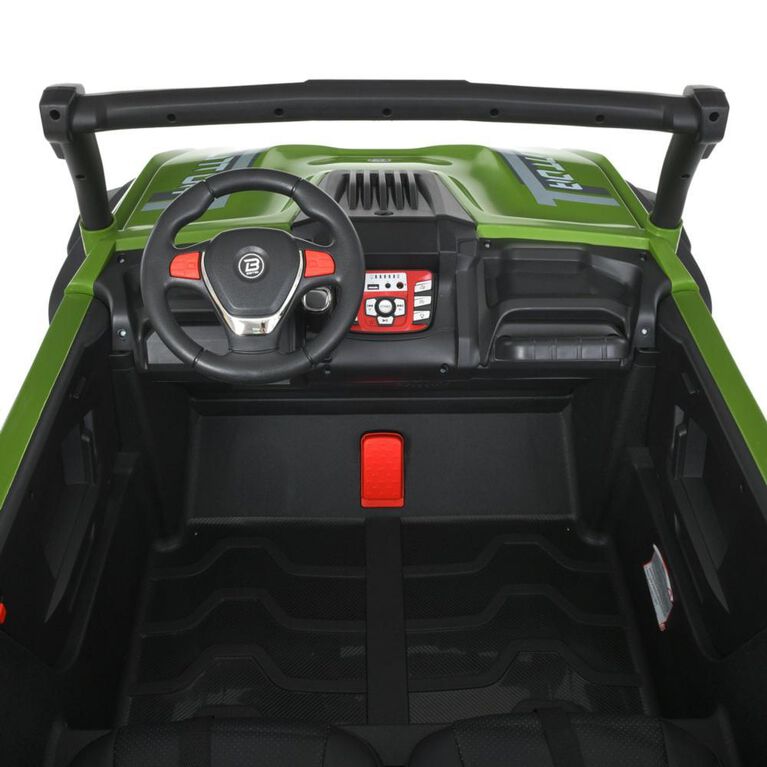KIDSVIP 2-Seater 24V Adventure Buggy Kids' 4X4 Ride-On UTV w/ RC - Green