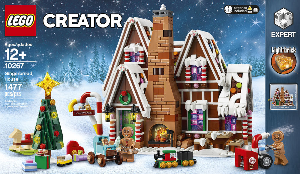 Lego creator expert gingerbread house 1477 pieces outlet
