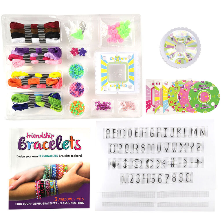 SpiceBox Children's Activity Kits for Kids Best Friend Bracelets, 13  Bracelets Design To Try, DIY Friendship Bracelet Making Kit For Girls 