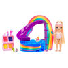 Rainbow High Littles Pool Day Playset + Small Doll (Pink 5.5")
