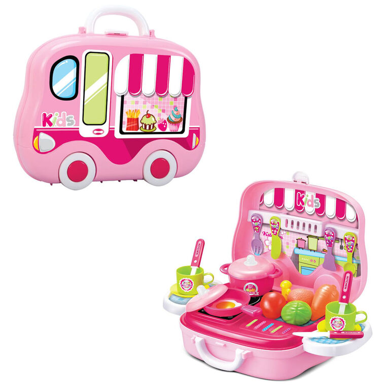 Toy Chef Children's Portable Mini Toy Kitchen Set