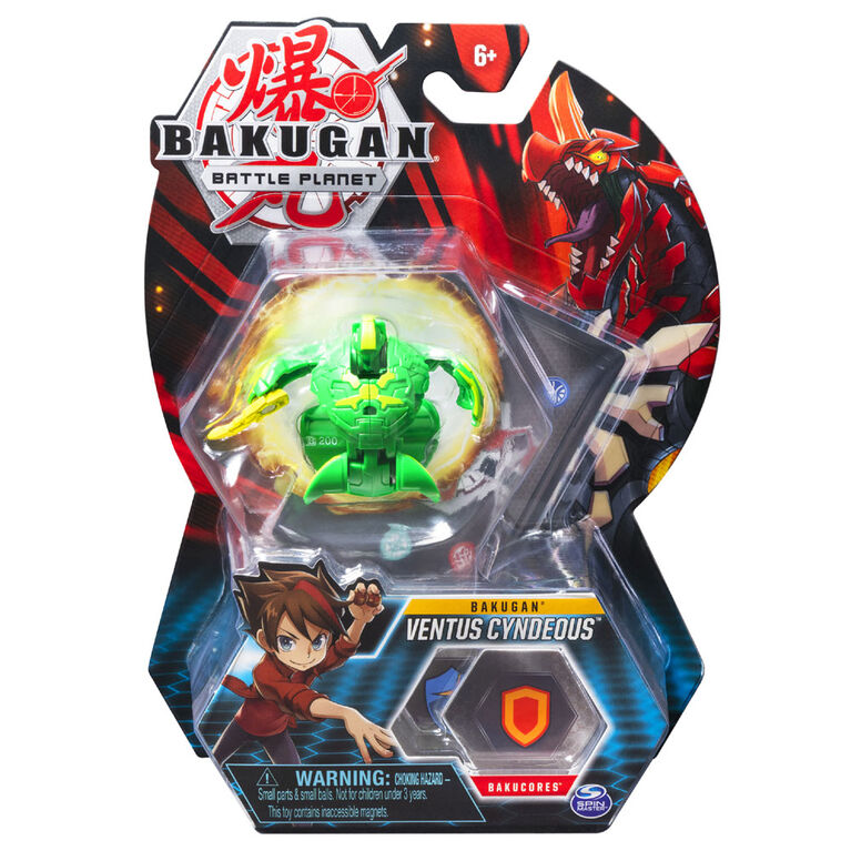 Bakugan, Ventus Cyndeous, 2-inch Tall Collectible Action Figure and Trading Card