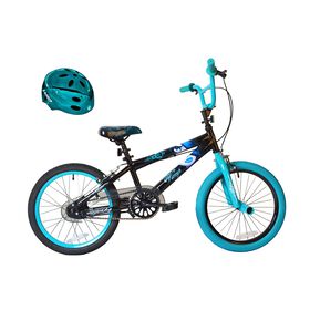 Avigo Vampire Bike with Teal Chrome Helmet - 18 inch - R Exclusive