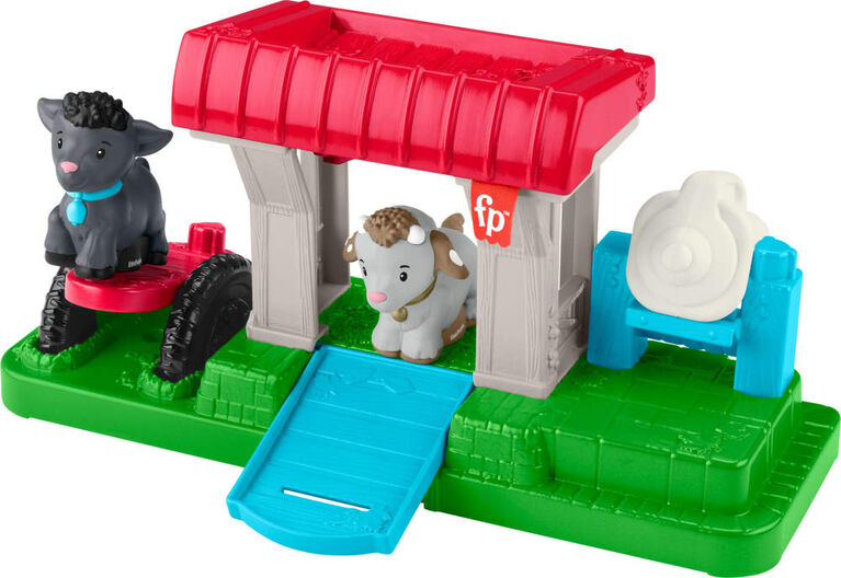 Fisher-Price Little People Feed & Play Goat Yard Playset for Toddlers with 3 Pieces