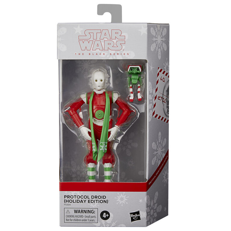 Star Wars The Black Series Protocol Droid (Holiday Edition) and BD Droid Toys, 6-Inch-Scale Holiday-Themed Collectible Figures