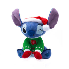 Disney - Stitch en peluche avec un chandail de No&euml;l- Lilo & Stitch - Medium
