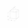 Sweedi Nightstand- Stool Sage Green