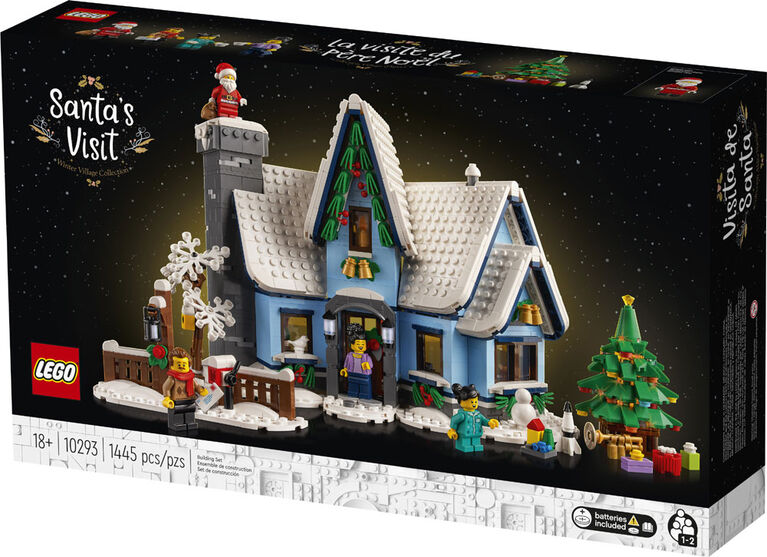 LEGO La visite du père Noël 10293 Ensemble de construction (1 445 pièces)