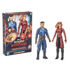 Marvel Avengers Titan Hero Doctor Strange in the Multiverse of Madness, Doctor Strange et The Scarlet Witch, pack de 2 figurines de 30 cm