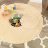 Round Storage Table & 2 Chair Set - Natural & White