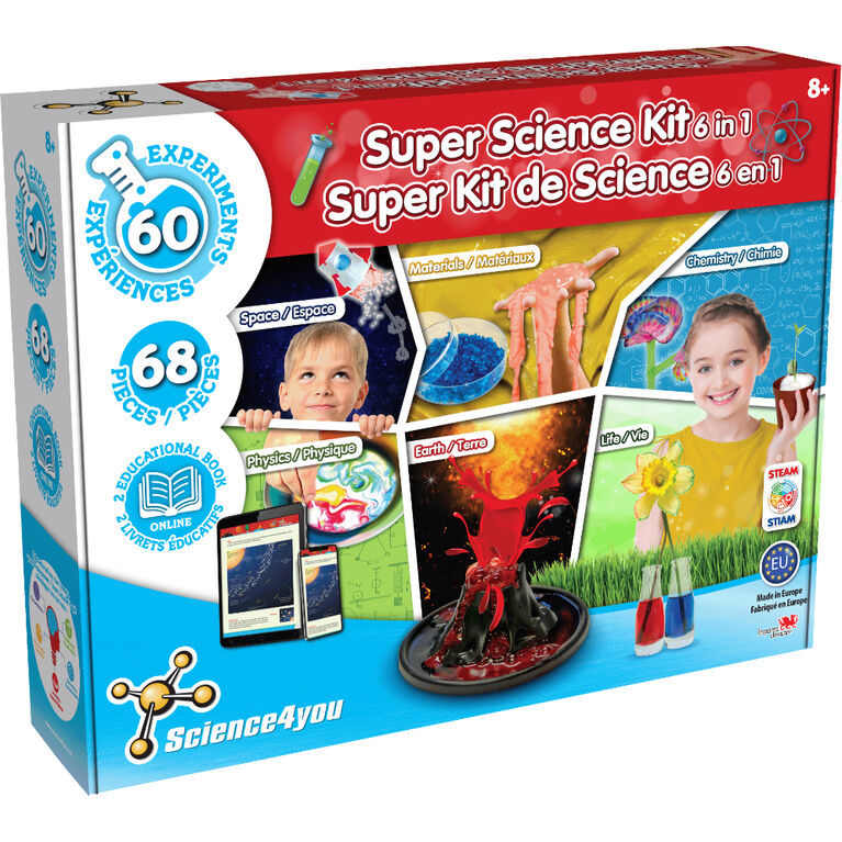 Science4you Fabrique de Cristaux pour Enfants 8 Ans - Kit Chimie +