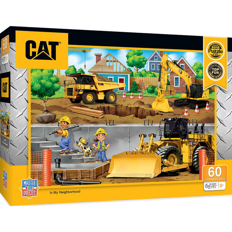 Masterpieces Puzzle Company CAT - In My Neighborhood 60 Piece Kids Puzzle - English Edition