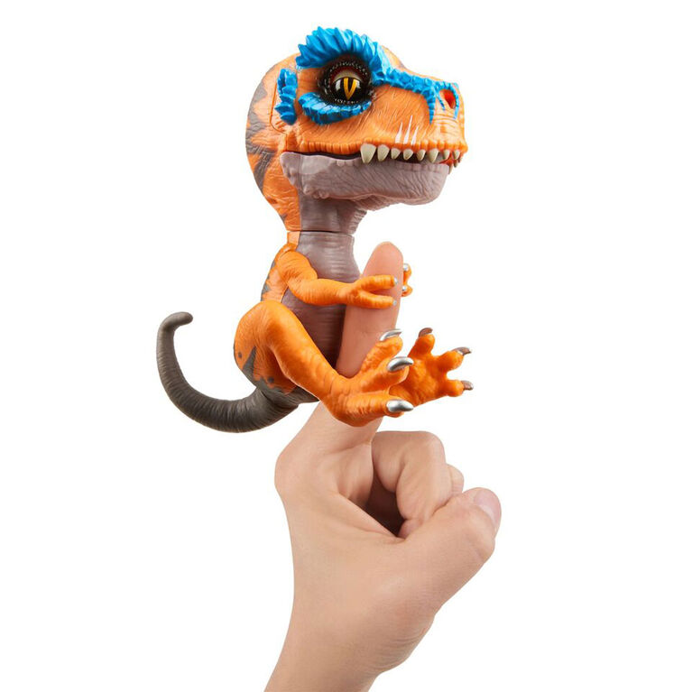 Untamed T-Rex by Fingerlings - Scratch (Orange) - Interactive Collectible Dinosaur