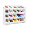 Toy Organizer with 16 Bins, White/White