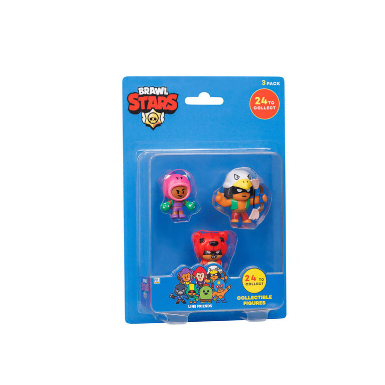Brawl Stars Collectible Figures 3 Pack