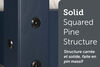 Meubles South Shore, Bunk Beds and Rolling Drawers Set - Navy Blue