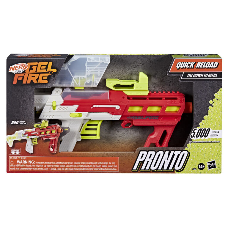 Nerf Pro Gelfire Pronto Blaster and 5000 Gelfire Rounds