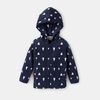 sweat à capuche zippé en micropolaire ultra-doux, 4-5a - bleu