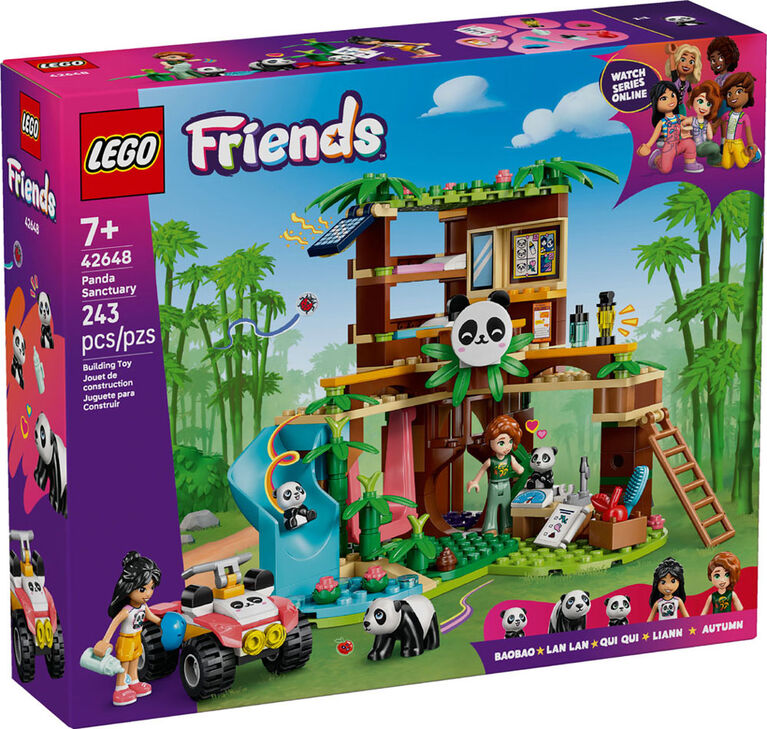LEGO Friends Panda Sanctuary Animal Care Pretend Play Toy for Girls & Boys, Ages 7+ - 42648