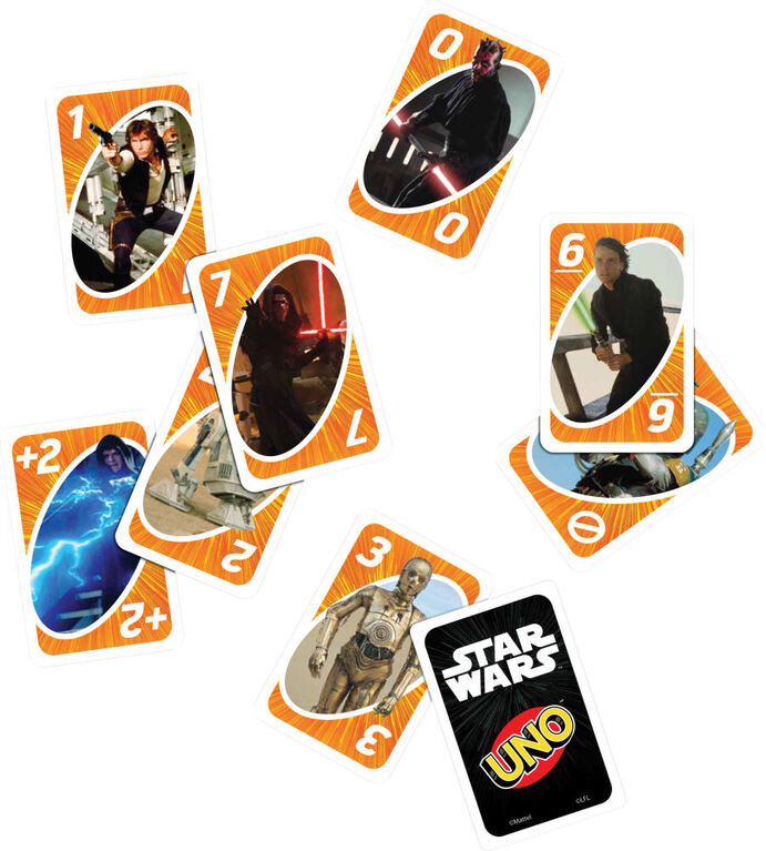 UNO Star Wars Matching Card Game Featuring 112 Cards