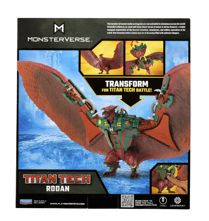 Monsterverse: Figurine Rodan Transformable Titan Tech 8"