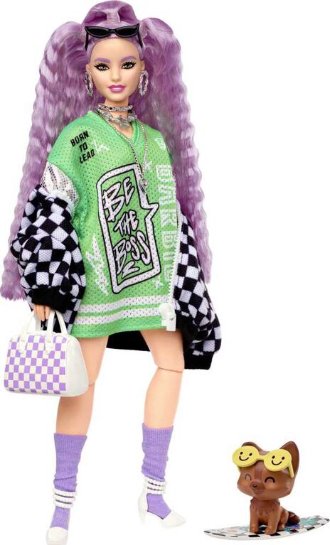 Barbie Doll and Accessories - Barbie Extra Doll - Lavender Hair - Puppy |  Toys R Us Canada