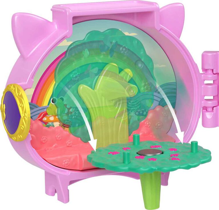 Polly Pocket - Connexions animales - Coffret empilable, poupée, animal