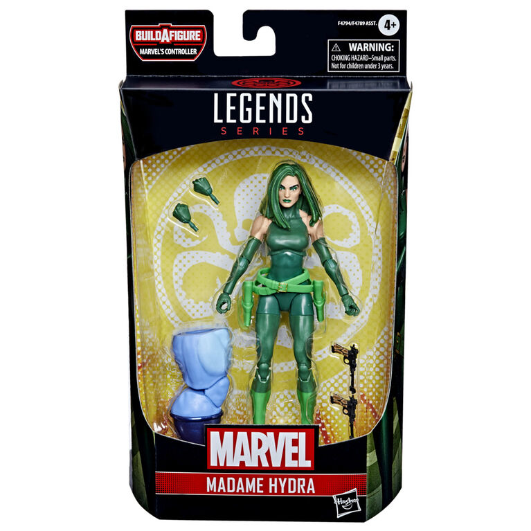Marvel Legends Series 6-inch Madame Hydra Comics Action Figure 6-inch Collectible Toy, 4 Accessories, 1 Build-A-Figure Part.